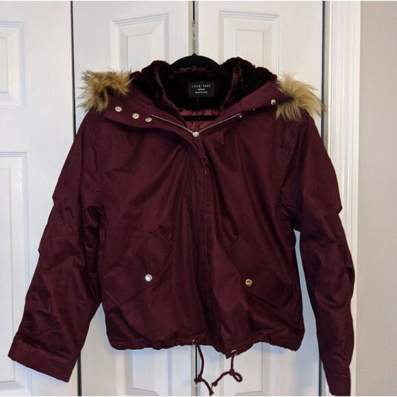 Love Tree Maroon Jacket - Picture 1 of 5